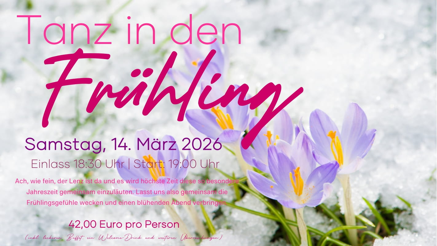 Samstag, 14. März 2026 | ab 18:30 Uhr