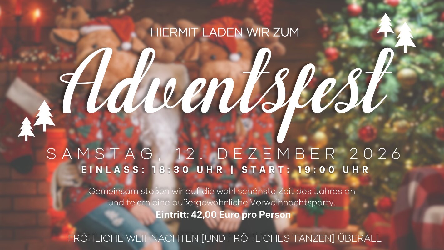 Samstag, 12. Dezember 2026 | 18:30 - 01:00 Uhr